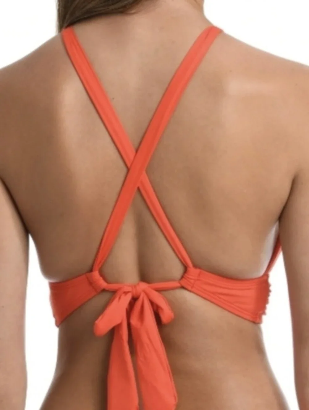 La Blanca Island Goddess High Neck Midline Bikini Top Paprika 4